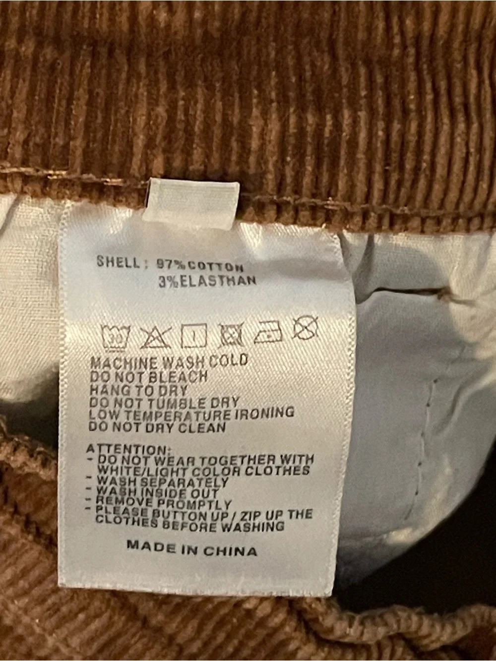 Brandy Melville Corduroy Brown Skirt - Picture 3 of 3